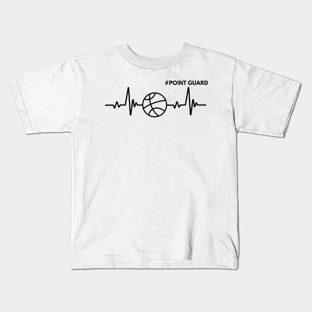 Heartbeat of the Team - Point Guard Kids T-Shirt by Hayden Mango Collective 